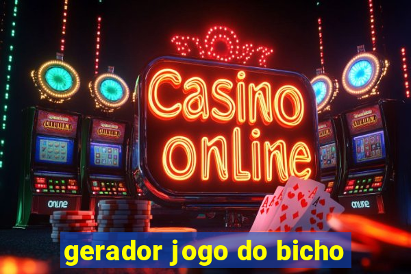 gerador jogo do bicho